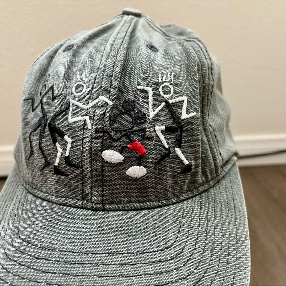 Gray Embroidered Cap - Picture 2 of 9